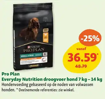 Maxi Zoo Pro Plan Everyday Nutrition droogvoer hond 7 kg – 14 kg aanbieding