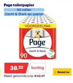 Bol.com Page toiletpapier aanbieding