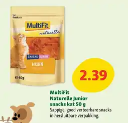 Maxi Zoo MultiFit Naturelle Junior snacks kat 50 g aanbieding