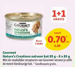 Maxi Zoo Gourmet Nature's Creations natvoer kat 85 g – 8 x 85 g aanbieding