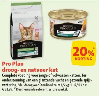 Maxi Zoo Pro Plan droog- en natvoer kat aanbieding