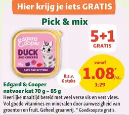 Maxi Zoo Edgard & Cooper natvoer kat 70 g – 85 g aanbieding