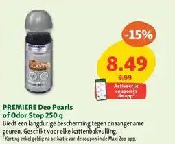 Maxi Zoo PREMIERE Deo Pearls of Odor Stop 250 g aanbieding