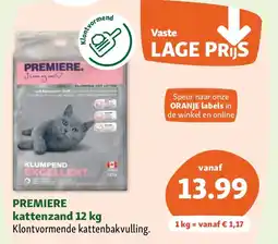 Maxi Zoo PREMIERE kattenzand 12 kg aanbieding