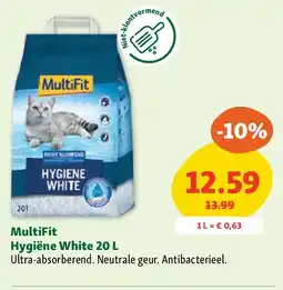 Maxi Zoo MultiFit Hygiëne White 20 L aanbieding