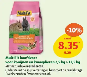 Maxi Zoo MultiFit hoofdvoer voor konijnen en knaagdieren 2,5 kg > 12,5 kg aanbieding