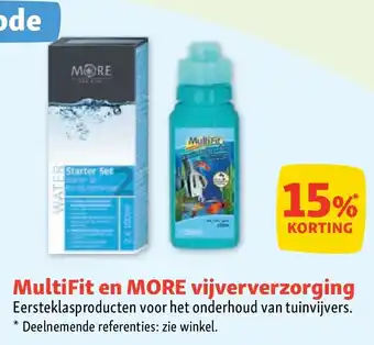 Maxi Zoo MultiFit en MORE vijververzorging aanbieding