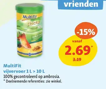 Maxi Zoo MultiFit vijvervoer 1 L > 10 L aanbieding