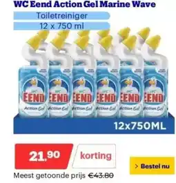 Bol.com WC Eend Action Gel Marine Wave aanbieding