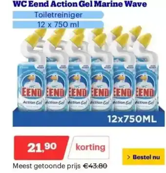 Bol.com WC Eend Action Gel Marine Wave aanbieding