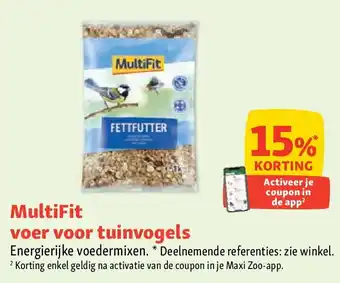 Maxi Zoo MultiFit voer voor tuinvogels aanbieding