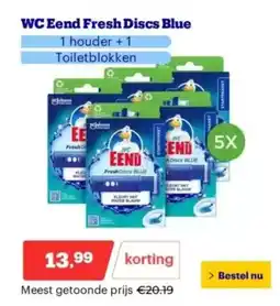 Bol.com WC Eend Fresh Discs Blue aanbieding