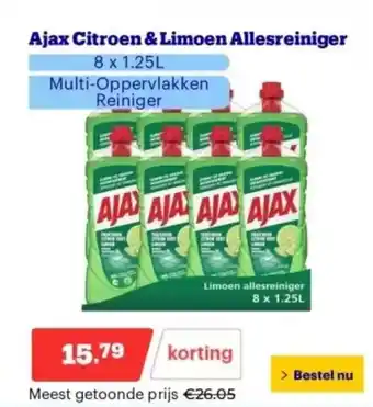 Bol.com Ajax citroen & limoen allesreiniger aanbieding