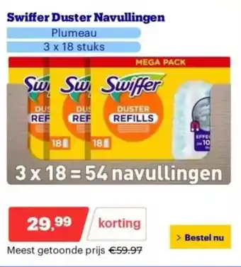 Bol.com Swiffer duster navullingen aanbieding