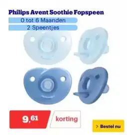 Bol.com Philips avent soothie fopspeen aanbieding