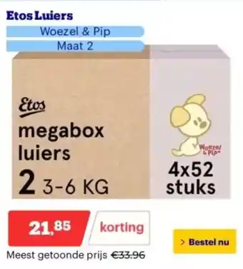 Bol.com Etos Luiers aanbieding