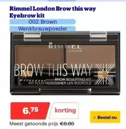 Bol.com Rimmel london brow this way eyebrow kit aanbieding