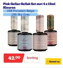 Bol.com Pink gellac gellak set met kleuren aanbieding