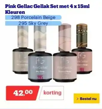 Bol.com Pink gellac gellak set met kleuren aanbieding