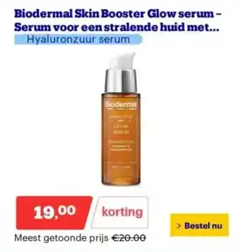 Bol.com Biodermal skin booster glow serum- serum voor een stralende huid met aanbieding