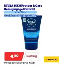 Bol.com NIVEA MEN Protect & Care Reinigingsgel Gezicht aanbieding