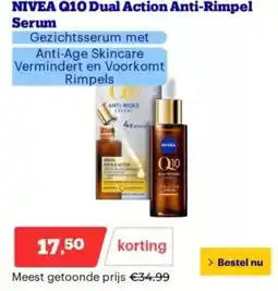 Bol.com NIVEA Q10 Dual Action Anti-Rimpel Serum aanbieding