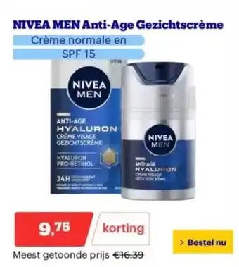 Bol.com NIVEA MEN Anti-Age Gezichtscrème aanbieding