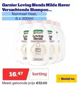 Bol.com Garnier loving blends milde haver verzachtende shampoo aanbieding