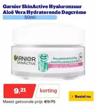 Bol.com Garnier skinactive hyaluronzuur aloë vera hydraterende dagcrème aanbieding