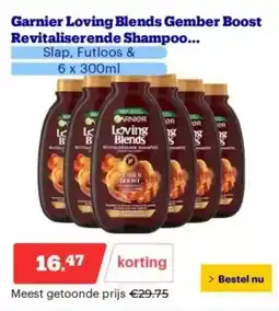 Bol.com Garnier loving blends gember boost free revitaliserende shampoo aanbieding