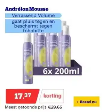 Bol.com Andrélon mousse aanbieding