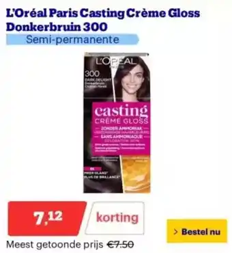 Bol.com L'Oréal Paris Casting Crème Gloss Donkerbruin 300 aanbieding