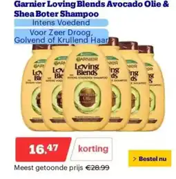 Bol.com Garnier loving blends avocado olie & shampoo shea boter shampoo aanbieding