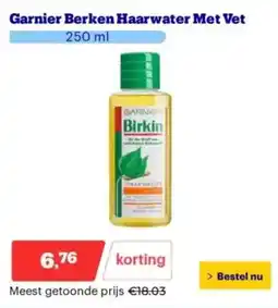 Bol.com Garnier berken haarwater met vet aanbieding