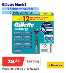 Bol.com Gillette Mach 3 aanbieding