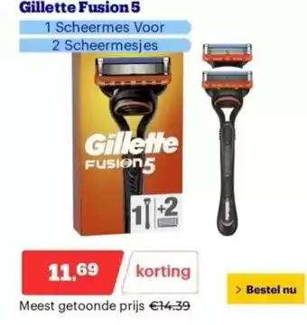 Bol.com Gillette Fusion 5 aanbieding