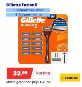 Bol.com Gillette Fusion 5 aanbieding