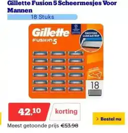 Bol.com Gillette fusion 5 scheermesjes voor mannen aanbieding