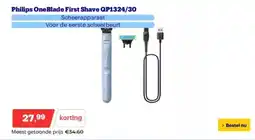 Bol.com Philips One Blade First Shave QP1324/30 aanbieding