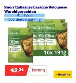 Bol.com Knorr italiaanse lasagne bolognese wereldgerechten aanbieding