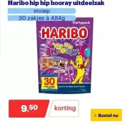 Bol.com Haribo hip hip hooray uitdeelzak aanbieding