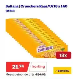 Bol.com Sultana Crunchers Kaas Ui aanbieding