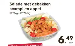 Bon Ap Salade met gebakken scampi en appel aanbieding