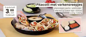 Bon Ap Pitacolli met varkensreepjes aanbieding