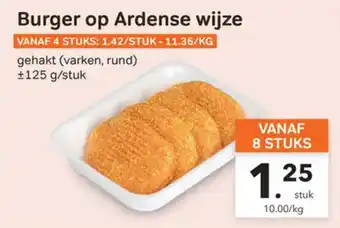 Bon Ap Burger op ardense wijze aanbieding