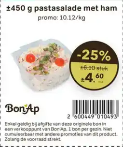 Bon Ap Pastasalade met ham aanbieding