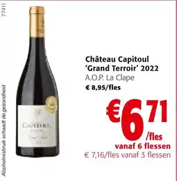 Colruyt Château Capitoul Grand Terroir 2022 A.O.P. La Clape aanbieding