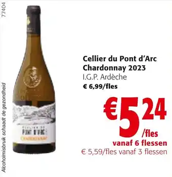 Colruyt Cellier du Pont d'Arc Chardonnay 2023 I.G.P. Ardèche aanbieding