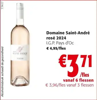 Colruyt Domaine Saint-André rosé 2024 I.G.P. Pays d'Oc aanbieding