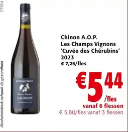 Colruyt Chinon A.O.P. Les Champs Vignons Cuvée des Chérubins 2023 aanbieding